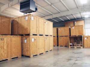 climate controlled storage and pack-out