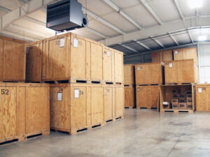 climate controlled storage and pack out